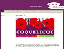 Tablet Screenshot of coquelicot-berlin.de